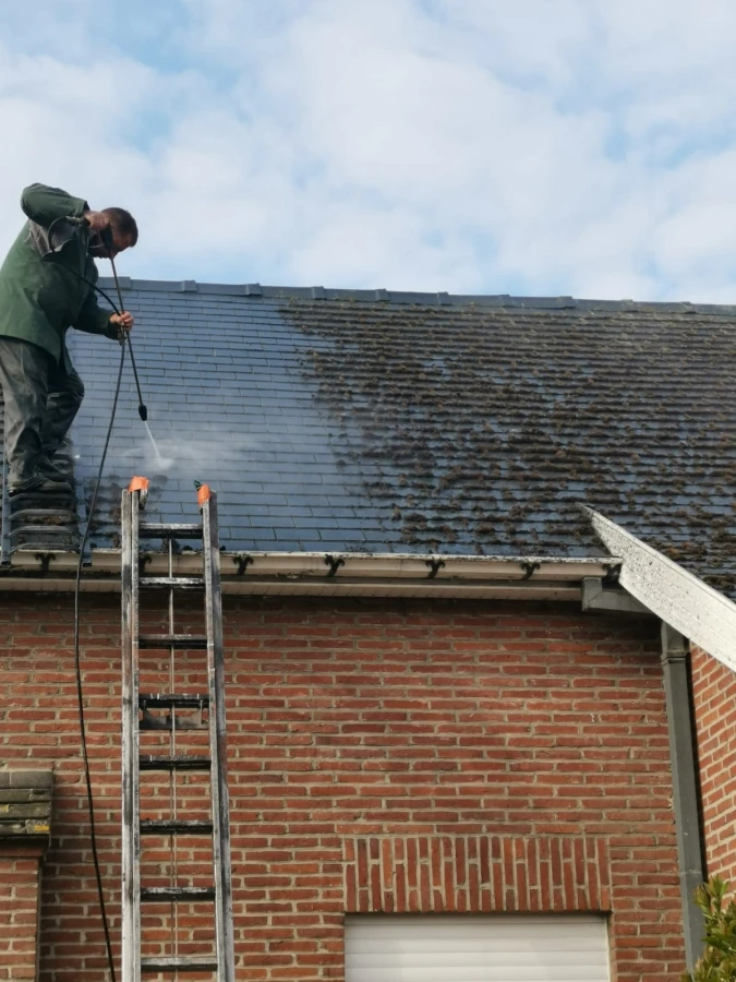 Nettoyage démoussage toiture Essonne Occi Toiture